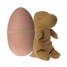 Load image into Gallery viewer, Maileg Medium Dark Ocher Gantosaurus in an Egg