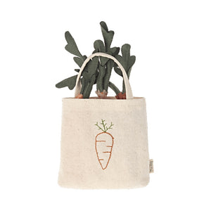 Maileg Carrots in a Shopping Bag