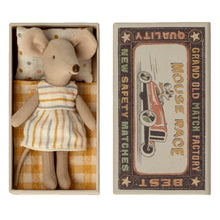 Load image into Gallery viewer, Maileg Big Sister Mouse in a Matchbox
