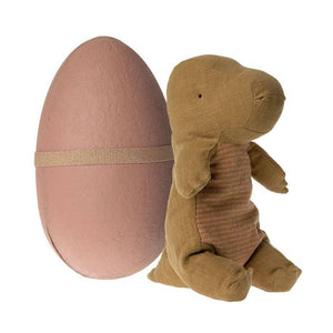 Maileg Medium Dark Ocher Gantosaurus in an Egg